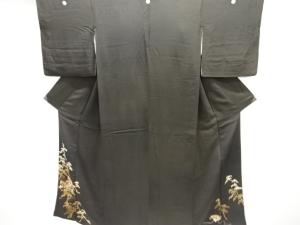 アンティーク　錦紗松に御所車模様刺繍留袖